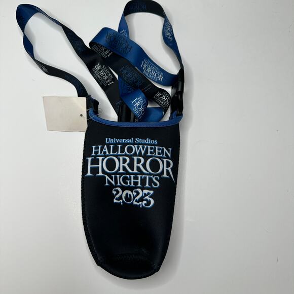 Universal Studios Halloween Horror Nights 2023 Waterbottle Crossbody Carrier Bag - Picture 1 of 4